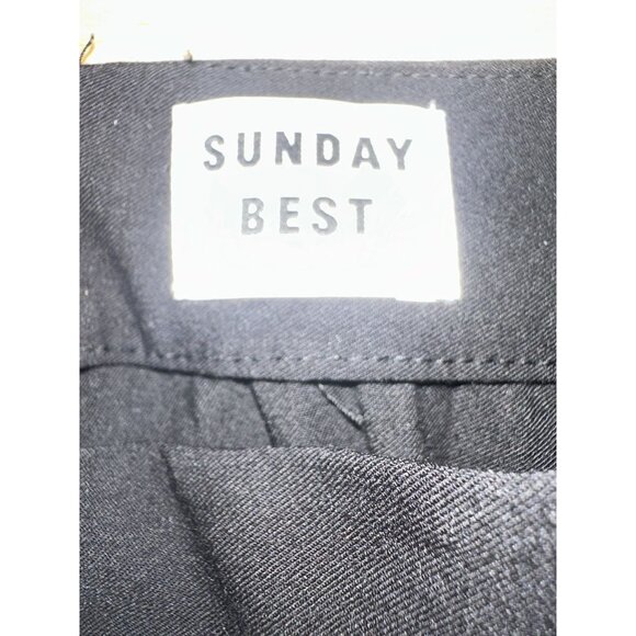 ARITZIA Sunday Best ☆ Olive Micro Pleated Skirt Black Size 00 NWT Preppy Tennis - Picture 7 of 8